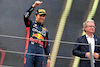 GP AUSTRIA, Sergio Perez (MEX) Red Bull Racing celebrates his third position on the podium.
02.07.2023. Formula 1 World Championship, Rd 10, Austrian Grand Prix, Spielberg, Austria, Gara Day.
- www.xpbimages.com, EMail: requests@xpbimages.com © Copyright: Moy / XPB Images