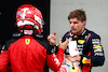GP AUSTRIA, Gara winner Max Verstappen (NLD) Red Bull Racing in parc ferme with second placed Charles Leclerc (MON) Ferrari.
02.07.2023. Formula 1 World Championship, Rd 10, Austrian Grand Prix, Spielberg, Austria, Gara Day.
 - www.xpbimages.com, EMail: requests@xpbimages.com © Copyright: Coates / XPB Images