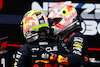 GP AUSTRIA, (L to R): Sergio Perez (MEX) Red Bull Racing with vincitore e team mate Max Verstappen (NLD) Red Bull Racing in parc ferme.
02.07.2023. Formula 1 World Championship, Rd 10, Austrian Grand Prix, Spielberg, Austria, Gara Day.
 - www.xpbimages.com, EMail: requests@xpbimages.com © Copyright: Coates / XPB Images