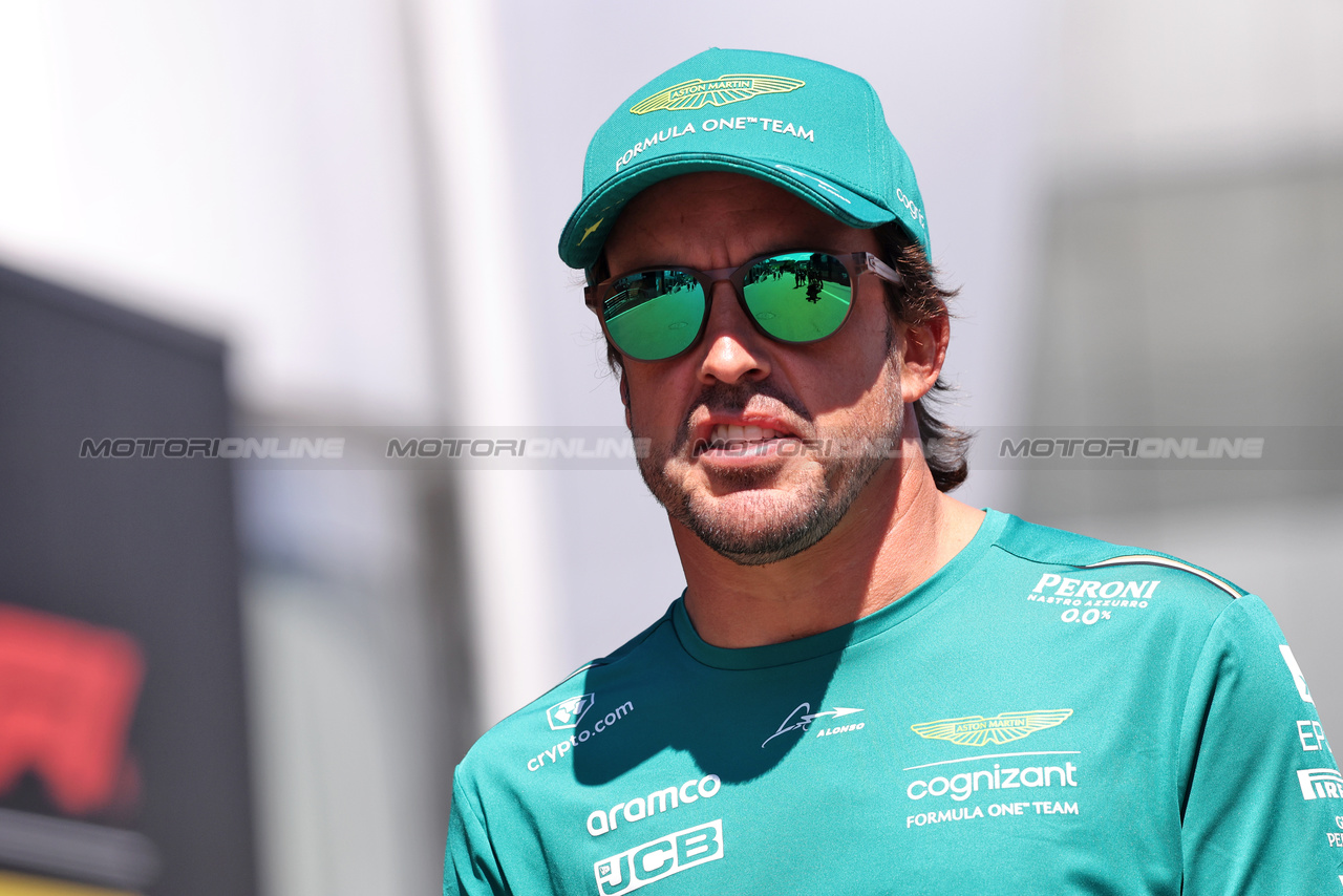 GP AUSTRIA, Fernando Alonso (ESP) Aston Martin F1 Team.

29.06.2023. Formula 1 World Championship, Rd 10, Austrian Grand Prix, Spielberg, Austria, Preparation Day.

- www.xpbimages.com, EMail: requests@xpbimages.com © Copyright: Bearne / XPB Images