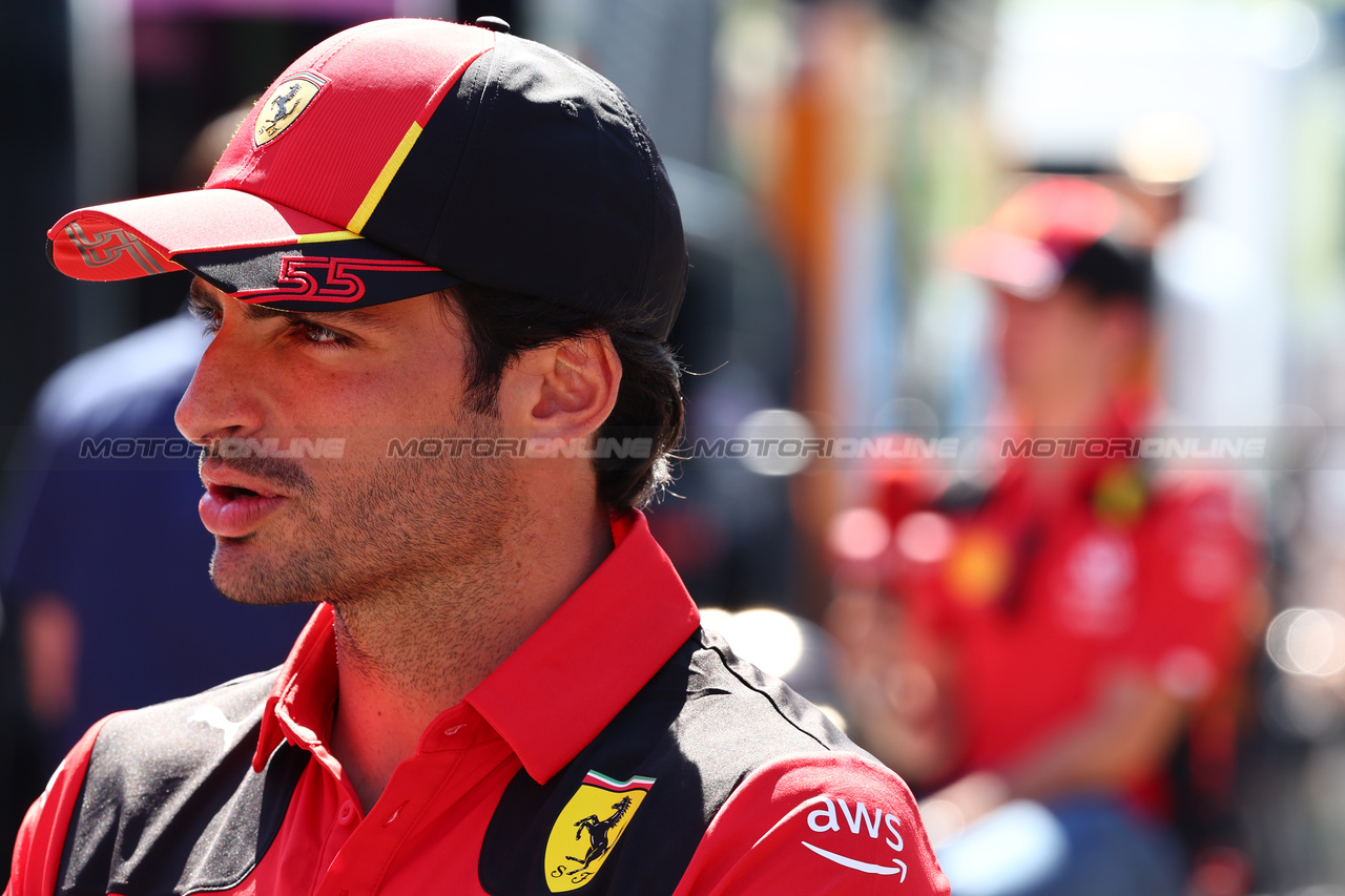 GP AUSTRIA, Carlos Sainz Jr (ESP) Ferrari.

29.06.2023. Formula 1 World Championship, Rd 10, Austrian Grand Prix, Spielberg, Austria, Preparation Day.

- www.xpbimages.com, EMail: requests@xpbimages.com © Copyright: Batchelor / XPB Images