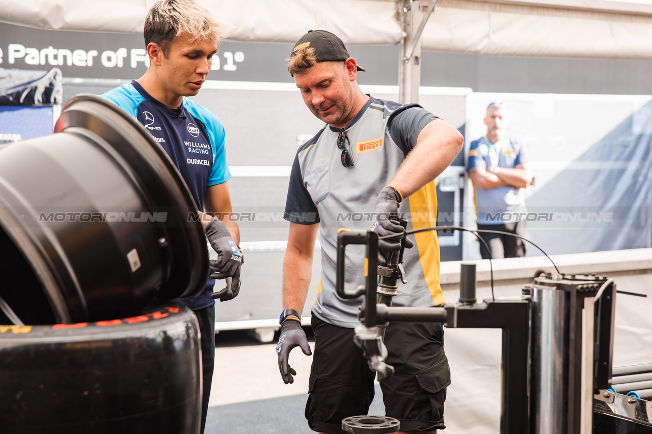 GP AUSTRIA, Alexander Albon (THA) Williams Racing with Pirelli.

29.06.2023. Formula 1 World Championship, Rd 10, Austrian Grand Prix, Spielberg, Austria, Preparation Day.

- www.xpbimages.com, EMail: requests@xpbimages.com © Copyright: Bearne / XPB Images
