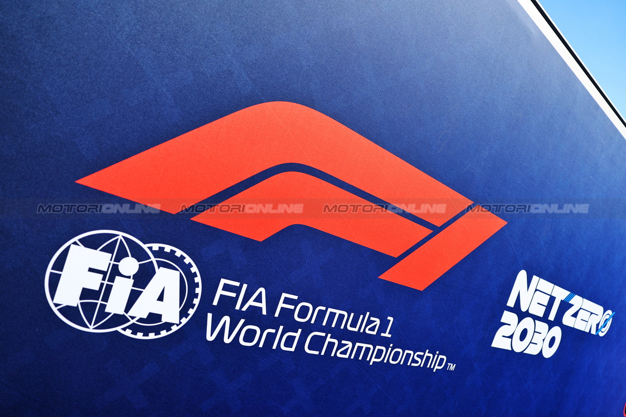 GP AUSTRIA, F1 Logo - NetZero 2030.

29.06.2023. Formula 1 World Championship, Rd 10, Austrian Grand Prix, Spielberg, Austria, Preparation Day.

- www.xpbimages.com, EMail: requests@xpbimages.com © Copyright: Batchelor / XPB Images