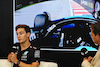 GP AUSTRIA, George Russell (GBR) Mercedes AMG F1 in the FIA Press Conference.
29.06.2023. Formula 1 World Championship, Rd 10, Austrian Grand Prix, Spielberg, Austria, Preparation Day.
- www.xpbimages.com, EMail: requests@xpbimages.com © Copyright: XPB Images