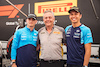 GP AUSTRIA, (L to R): Logan Sargeant (USA) Williams Racing with Mario Isola (ITA) Pirelli Racing Manager e Alexander Albon (THA) Williams Racing.
29.06.2023. Formula 1 World Championship, Rd 10, Austrian Grand Prix, Spielberg, Austria, Preparation Day.
- www.xpbimages.com, EMail: requests@xpbimages.com © Copyright: Bearne / XPB Images