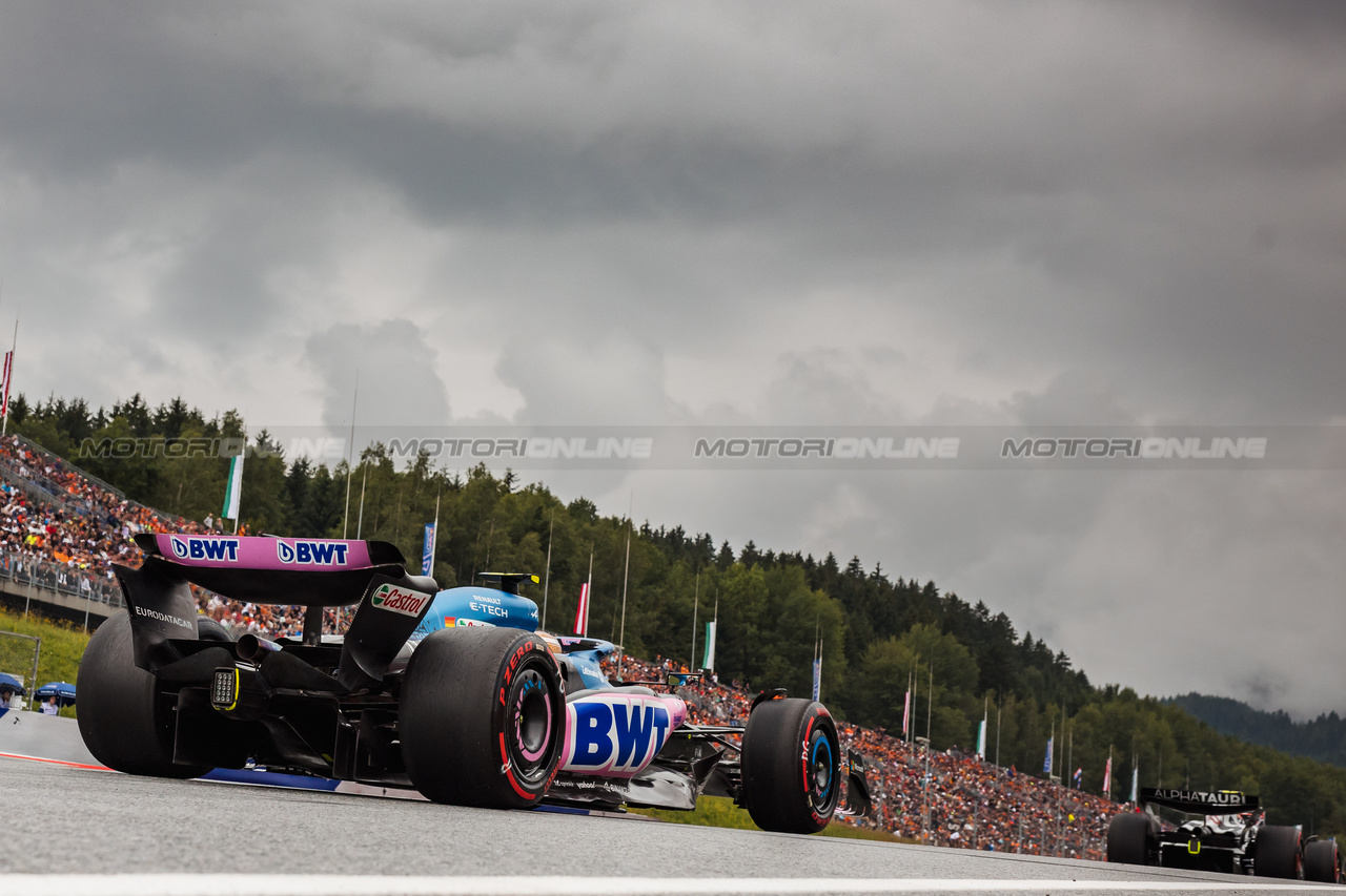 GP AUSTRIA, Pierre Gasly (FRA) Alpine F1 Team A523.

01.07.2023. Formula 1 World Championship, Rd 10, Austrian Grand Prix, Spielberg, Austria, Sprint Day.

- www.xpbimages.com, EMail: requests@xpbimages.com © Copyright: Bearne / XPB Images