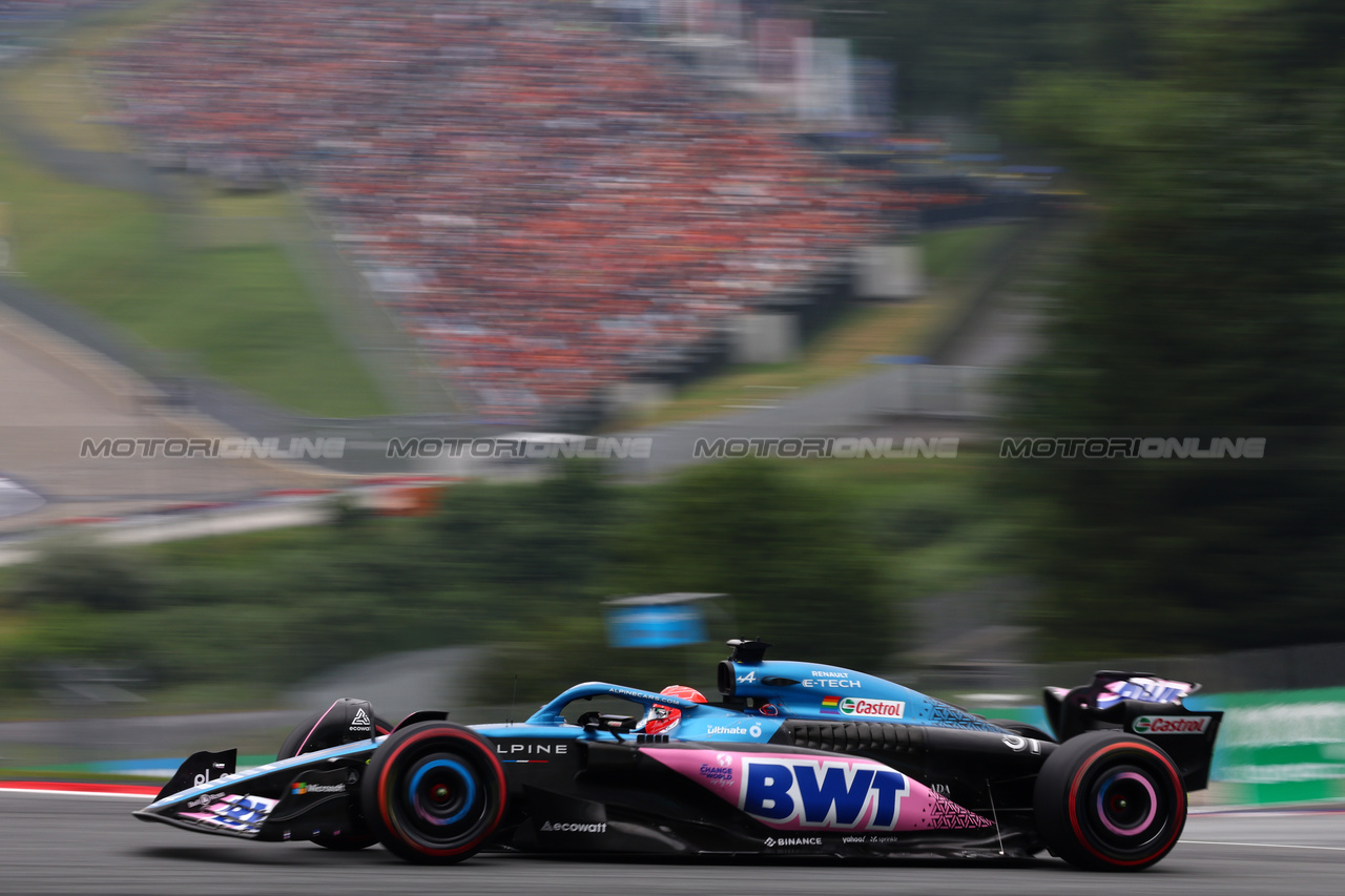 GP AUSTRIA, Esteban Ocon (FRA) Alpine F1 Team A523.

01.07.2023. Formula 1 World Championship, Rd 10, Austrian Grand Prix, Spielberg, Austria, Sprint Day.

- www.xpbimages.com, EMail: requests@xpbimages.com © Copyright: Batchelor / XPB Images