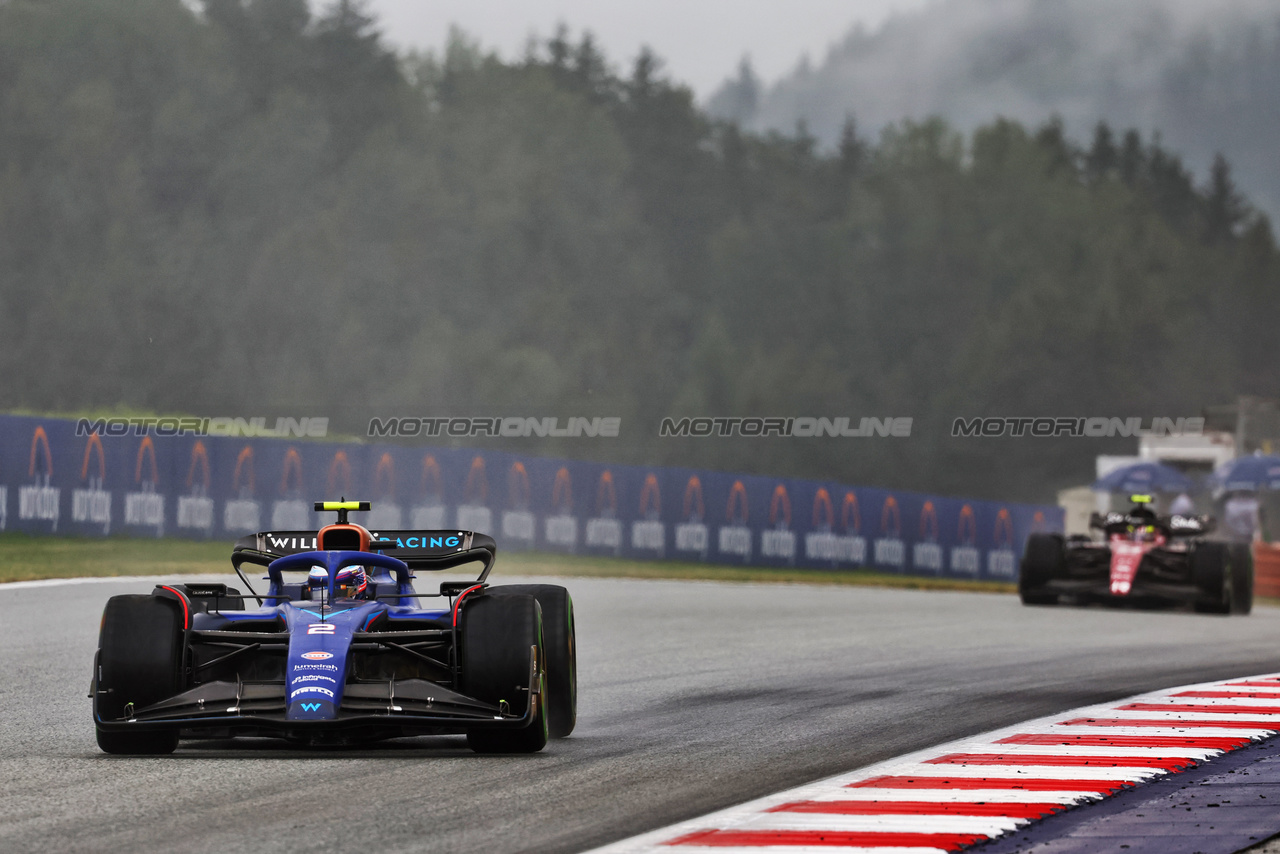 GP AUSTRIA, Logan Sargeant (USA) Williams Racing FW45.

01.07.2023. Formula 1 World Championship, Rd 10, Austrian Grand Prix, Spielberg, Austria, Sprint Day.

- www.xpbimages.com, EMail: requests@xpbimages.com © Copyright: Batchelor / XPB Images