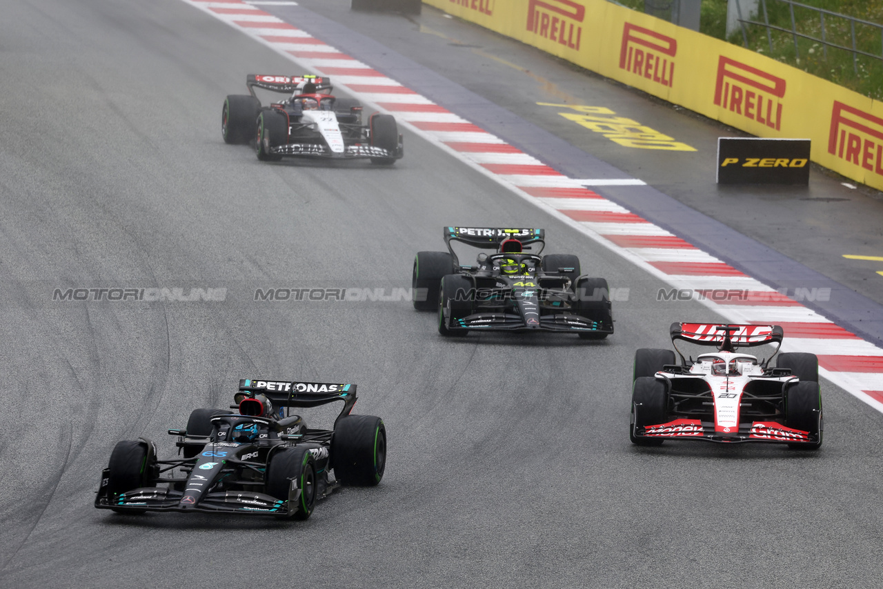 GP AUSTRIA, George Russell (GBR) Mercedes AMG F1 W14.

01.07.2023. Formula 1 World Championship, Rd 10, Austrian Grand Prix, Spielberg, Austria, Sprint Day.

- www.xpbimages.com, EMail: requests@xpbimages.com © Copyright: Batchelor / XPB Images