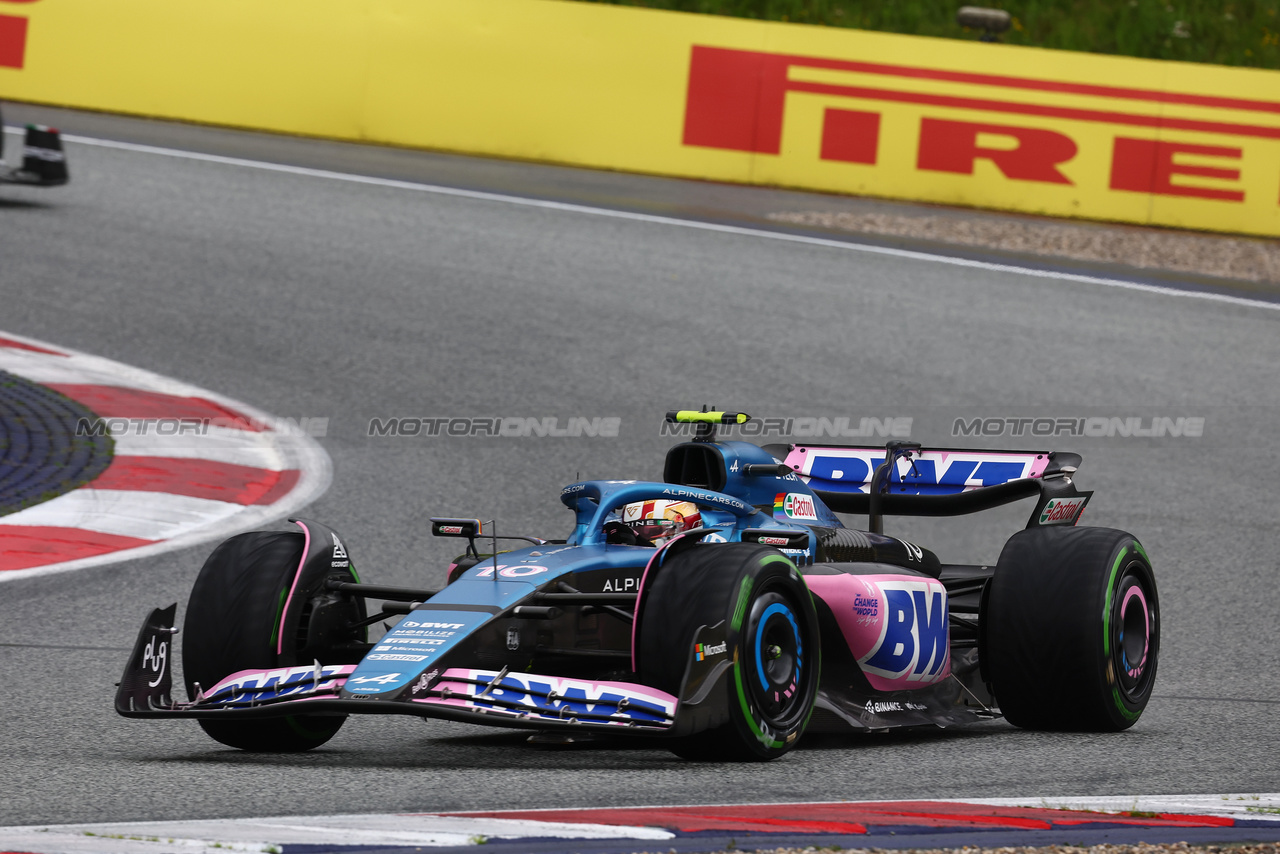 GP AUSTRIA, Pierre Gasly (FRA) Alpine F1 Team A523.

01.07.2023. Formula 1 World Championship, Rd 10, Austrian Grand Prix, Spielberg, Austria, Sprint Day.

- www.xpbimages.com, EMail: requests@xpbimages.com © Copyright: Batchelor / XPB Images