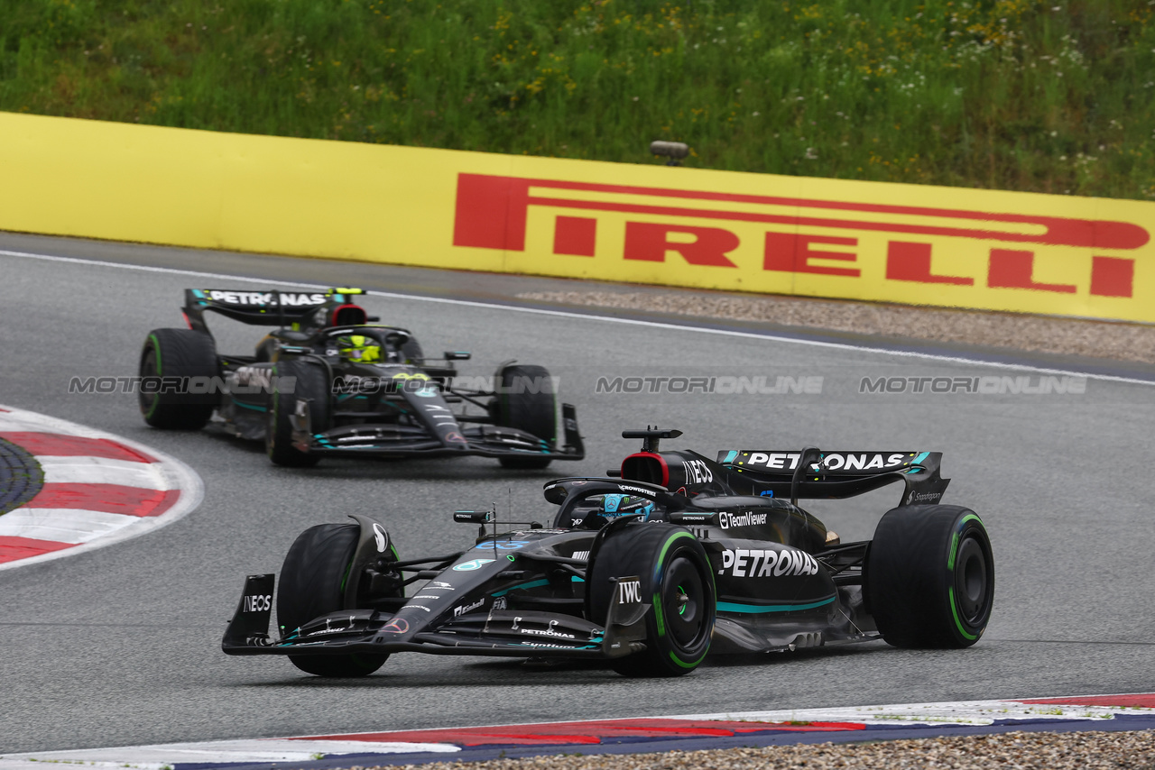 GP AUSTRIA, George Russell (GBR) Mercedes AMG F1 W14.

01.07.2023. Formula 1 World Championship, Rd 10, Austrian Grand Prix, Spielberg, Austria, Sprint Day.

- www.xpbimages.com, EMail: requests@xpbimages.com © Copyright: Batchelor / XPB Images