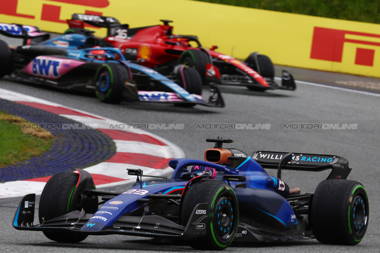 GP AUSTRIA, Alexander Albon (THA) Williams Racing FW45.

01.07.2023. Formula 1 World Championship, Rd 10, Austrian Grand Prix, Spielberg, Austria, Sprint Day.

- www.xpbimages.com, EMail: requests@xpbimages.com © Copyright: Batchelor / XPB Images