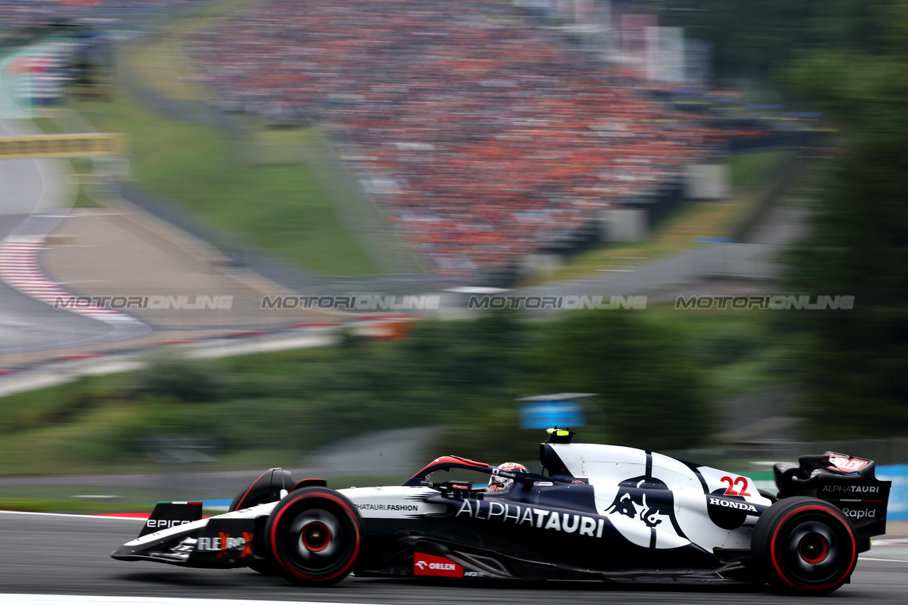 GP AUSTRIA, Yuki Tsunoda (JPN) AlphaTauri AT04.

01.07.2023. Formula 1 World Championship, Rd 10, Austrian Grand Prix, Spielberg, Austria, Sprint Day.

- www.xpbimages.com, EMail: requests@xpbimages.com © Copyright: Batchelor / XPB Images