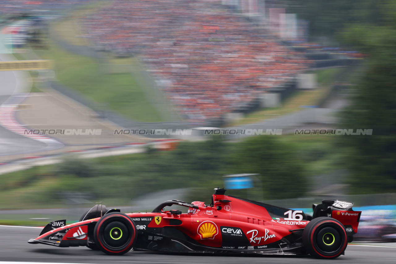 GP AUSTRIA, Charles Leclerc (MON) Ferrari SF-23.

01.07.2023. Formula 1 World Championship, Rd 10, Austrian Grand Prix, Spielberg, Austria, Sprint Day.

- www.xpbimages.com, EMail: requests@xpbimages.com © Copyright: Batchelor / XPB Images