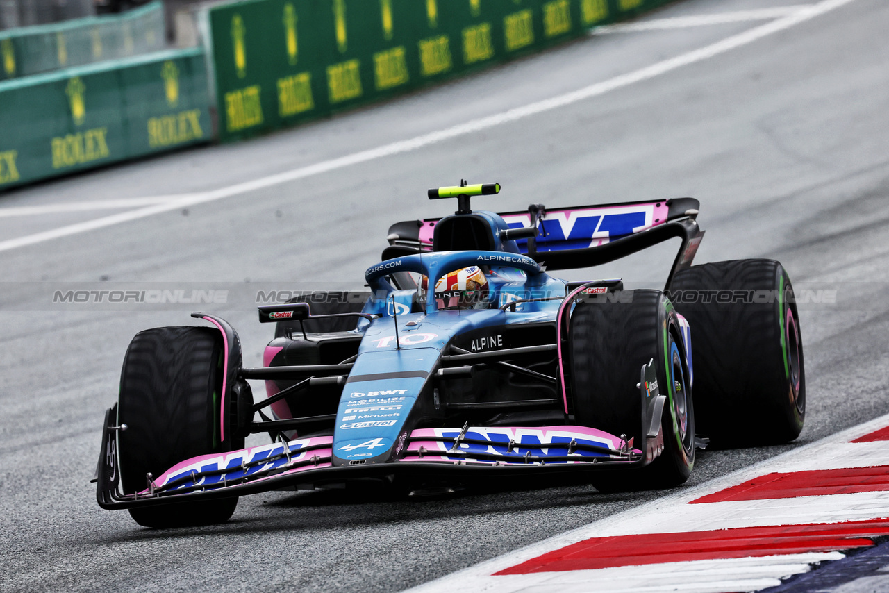 GP AUSTRIA, Pierre Gasly (FRA) Alpine F1 Team A523.

01.07.2023. Formula 1 World Championship, Rd 10, Austrian Grand Prix, Spielberg, Austria, Sprint Day.

- www.xpbimages.com, EMail: requests@xpbimages.com © Copyright: Moy / XPB Images