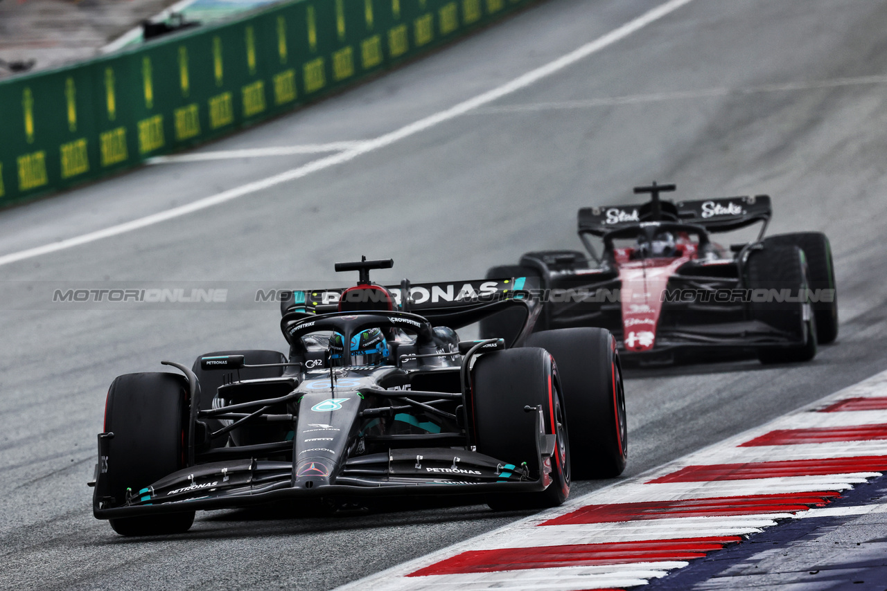 GP AUSTRIA, George Russell (GBR) Mercedes AMG F1 W14.

01.07.2023. Formula 1 World Championship, Rd 10, Austrian Grand Prix, Spielberg, Austria, Sprint Day.

- www.xpbimages.com, EMail: requests@xpbimages.com © Copyright: Moy / XPB Images