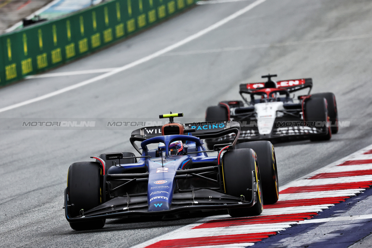 GP AUSTRIA, Logan Sargeant (USA) Williams Racing FW45.

01.07.2023. Formula 1 World Championship, Rd 10, Austrian Grand Prix, Spielberg, Austria, Sprint Day.

- www.xpbimages.com, EMail: requests@xpbimages.com © Copyright: Moy / XPB Images
