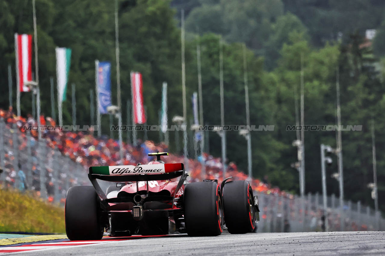 GP AUSTRIA, Zhou Guanyu (CHN) Alfa Romeo F1 Team C43.

01.07.2023. Formula 1 World Championship, Rd 10, Austrian Grand Prix, Spielberg, Austria, Sprint Day.

- www.xpbimages.com, EMail: requests@xpbimages.com © Copyright: Moy / XPB Images