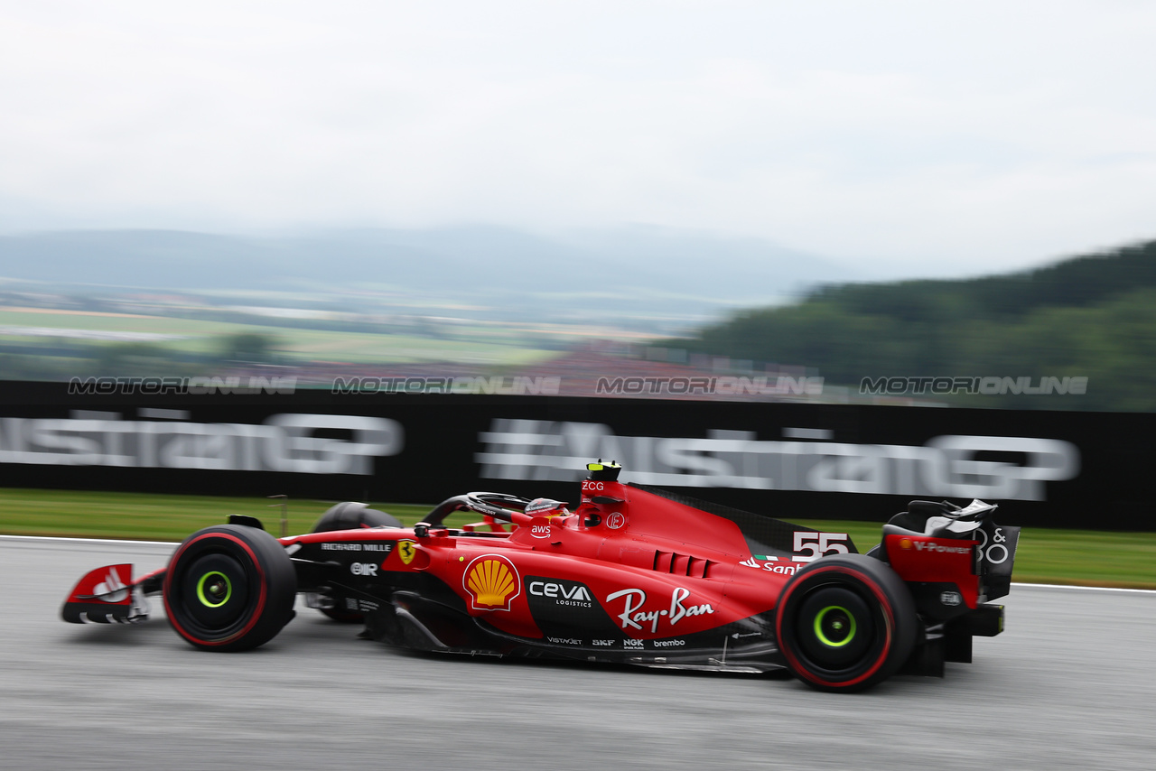 GP AUSTRIA, Carlos Sainz Jr (ESP) Ferrari SF-23.

01.07.2023. Formula 1 World Championship, Rd 10, Austrian Grand Prix, Spielberg, Austria, Sprint Day.

- www.xpbimages.com, EMail: requests@xpbimages.com © Copyright: Batchelor / XPB Images