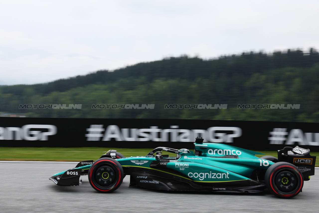 GP AUSTRIA, Lance Stroll (CDN) Aston Martin F1 Team AMR23.

01.07.2023. Formula 1 World Championship, Rd 10, Austrian Grand Prix, Spielberg, Austria, Sprint Day.

- www.xpbimages.com, EMail: requests@xpbimages.com © Copyright: Batchelor / XPB Images