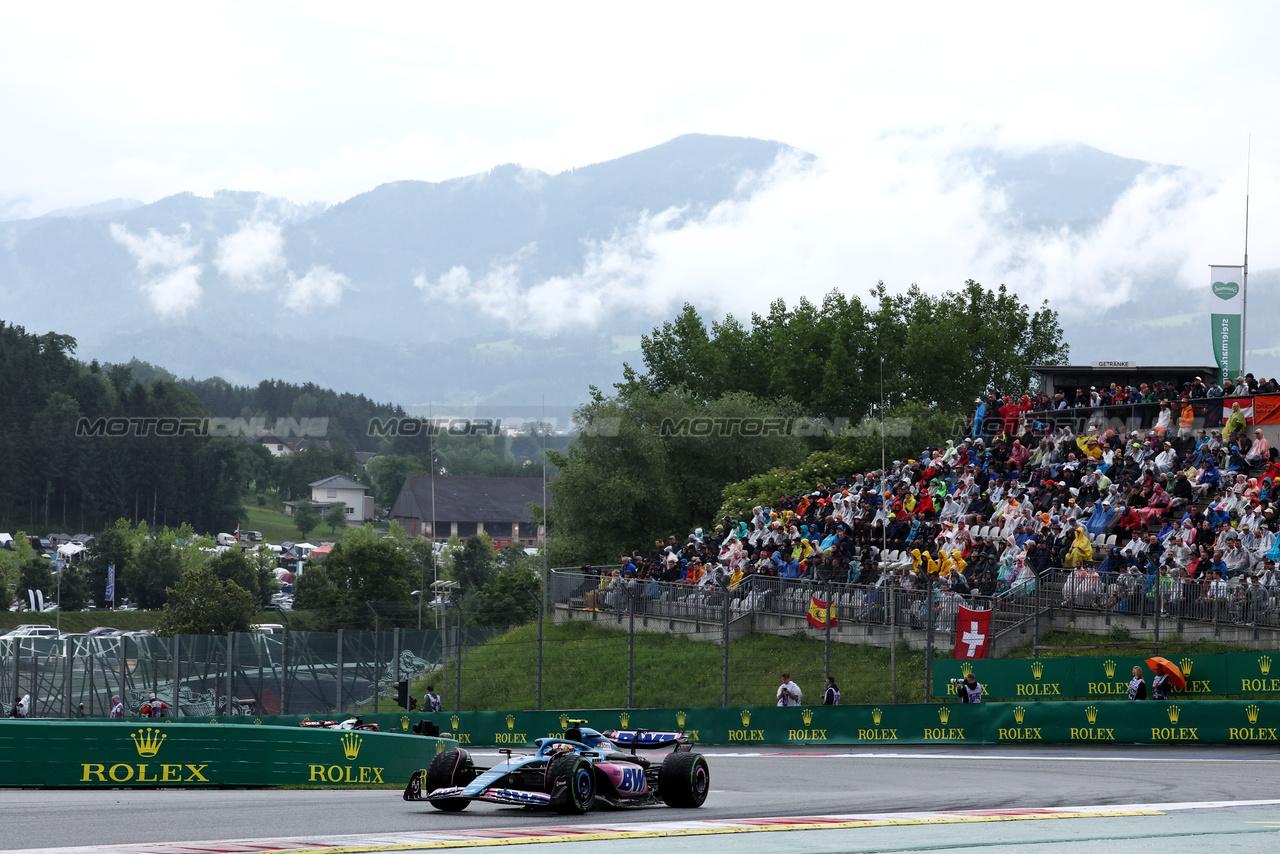 GP AUSTRIA, Pierre Gasly (FRA) Alpine F1 Team A523.

01.07.2023. Formula 1 World Championship, Rd 10, Austrian Grand Prix, Spielberg, Austria, Sprint Day.

- www.xpbimages.com, EMail: requests@xpbimages.com © Copyright: Moy / XPB Images