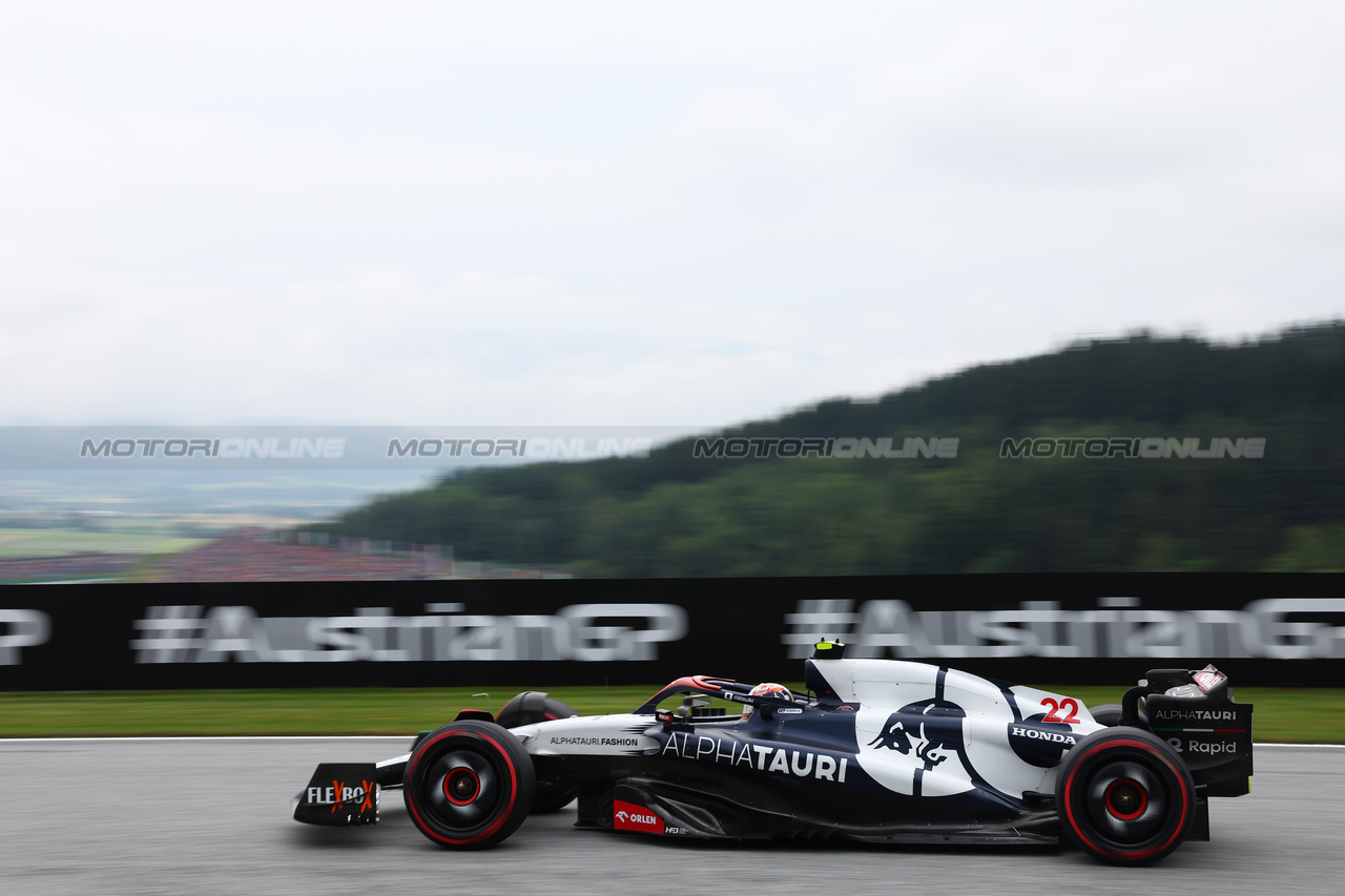 GP AUSTRIA, Yuki Tsunoda (JPN) AlphaTauri AT04.

01.07.2023. Formula 1 World Championship, Rd 10, Austrian Grand Prix, Spielberg, Austria, Sprint Day.

- www.xpbimages.com, EMail: requests@xpbimages.com © Copyright: Batchelor / XPB Images