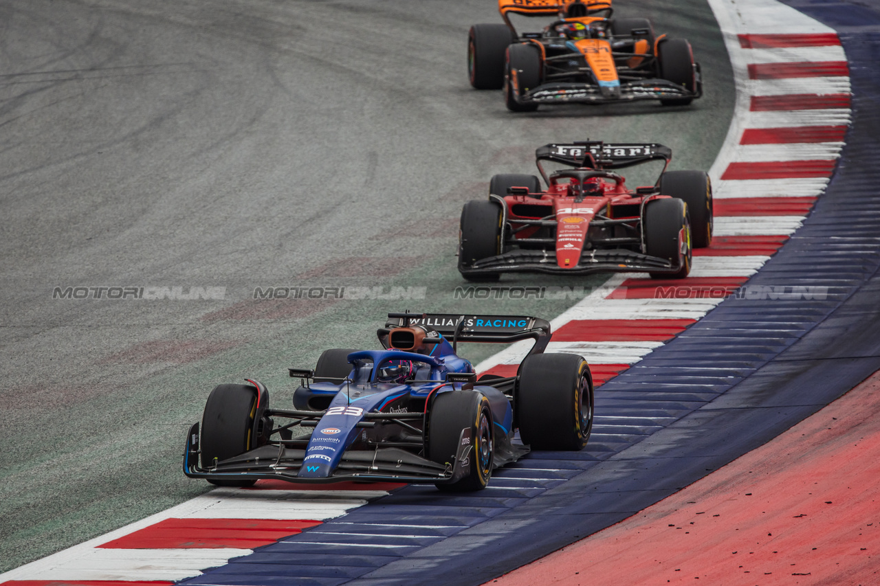 GP AUSTRIA, Alexander Albon (THA) Williams Racing FW45.

01.07.2023. Formula 1 World Championship, Rd 10, Austrian Grand Prix, Spielberg, Austria, Sprint Day.

- www.xpbimages.com, EMail: requests@xpbimages.com © Copyright: Bearne / XPB Images