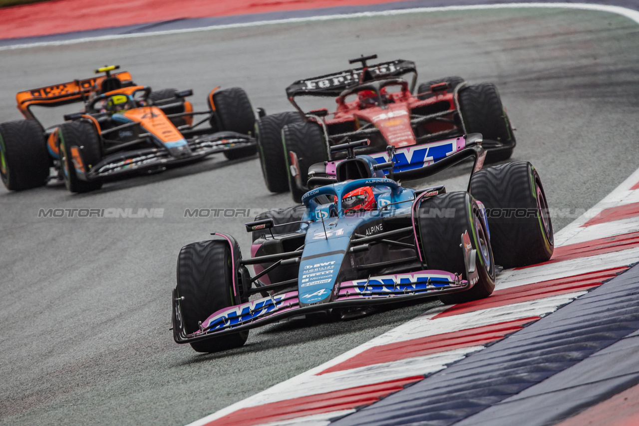 GP AUSTRIA, Esteban Ocon (FRA) Alpine F1 Team A523.

01.07.2023. Formula 1 World Championship, Rd 10, Austrian Grand Prix, Spielberg, Austria, Sprint Day.

- www.xpbimages.com, EMail: requests@xpbimages.com © Copyright: Bearne / XPB Images