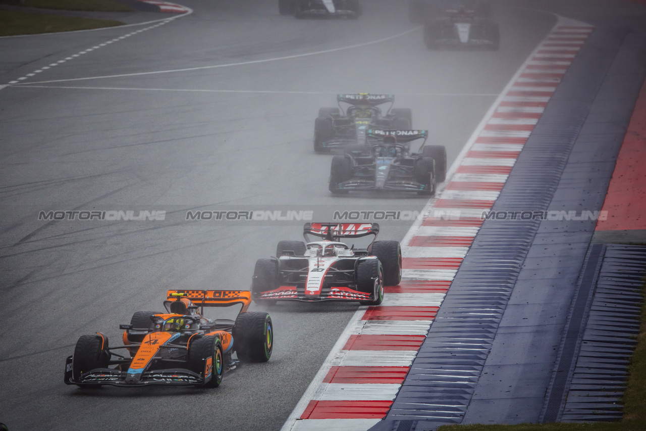 GP AUSTRIA, Lando Norris (GBR) McLaren MCL60.

01.07.2023. Formula 1 World Championship, Rd 10, Austrian Grand Prix, Spielberg, Austria, Sprint Day.

- www.xpbimages.com, EMail: requests@xpbimages.com © Copyright: Bearne / XPB Images