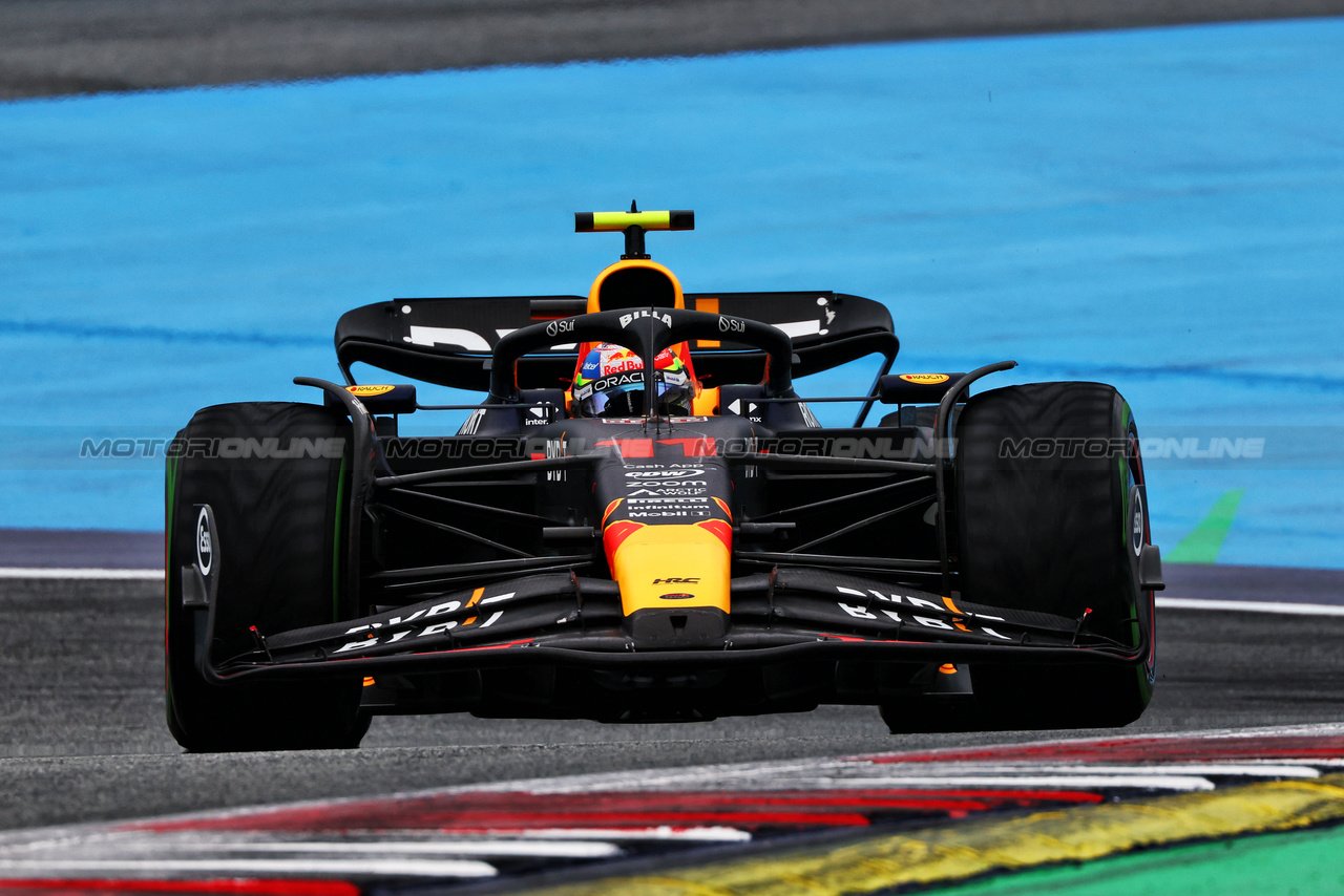 GP AUSTRIA, Sergio Perez (MEX) Red Bull Racing RB19.

01.07.2023. Formula 1 World Championship, Rd 10, Austrian Grand Prix, Spielberg, Austria, Sprint Day.

 - www.xpbimages.com, EMail: requests@xpbimages.com © Copyright: Coates / XPB Images