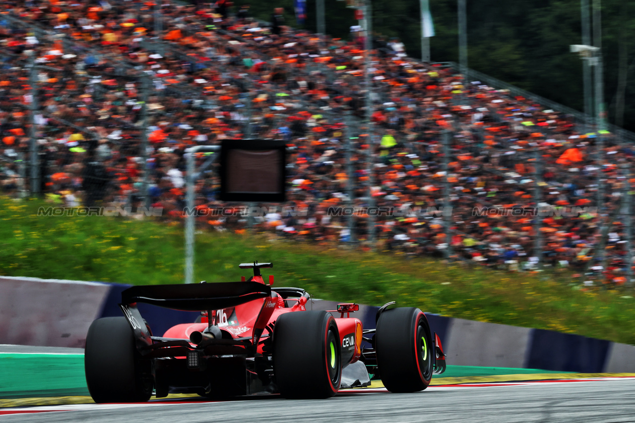 GP AUSTRIA, Charles Leclerc (MON) Ferrari SF-23.

01.07.2023. Formula 1 World Championship, Rd 10, Austrian Grand Prix, Spielberg, Austria, Sprint Day.

 - www.xpbimages.com, EMail: requests@xpbimages.com © Copyright: Coates / XPB Images