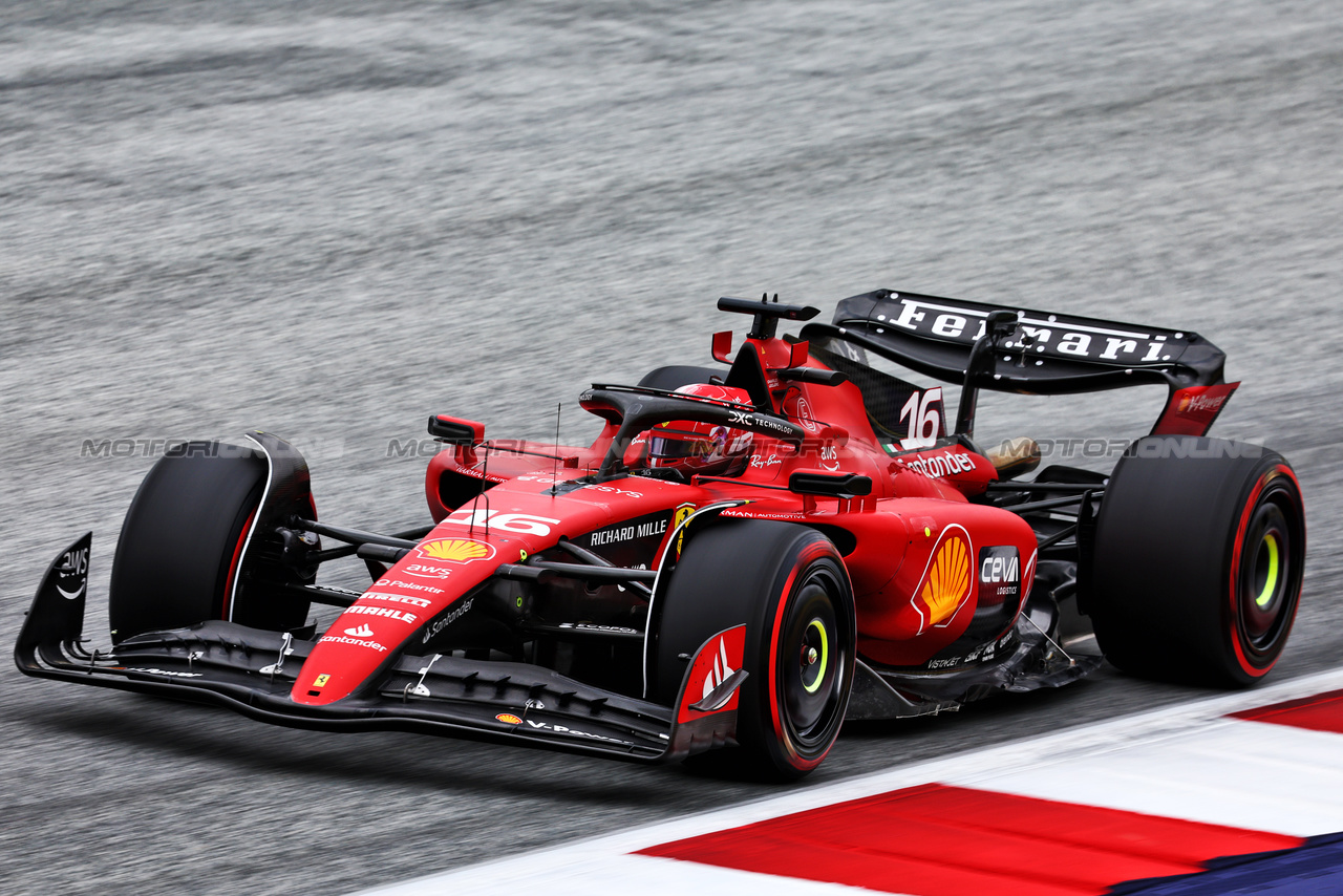 GP AUSTRIA, Charles Leclerc (MON) Ferrari SF-23.

01.07.2023. Formula 1 World Championship, Rd 10, Austrian Grand Prix, Spielberg, Austria, Sprint Day.

- www.xpbimages.com, EMail: requests@xpbimages.com © Copyright: Batchelor / XPB Images