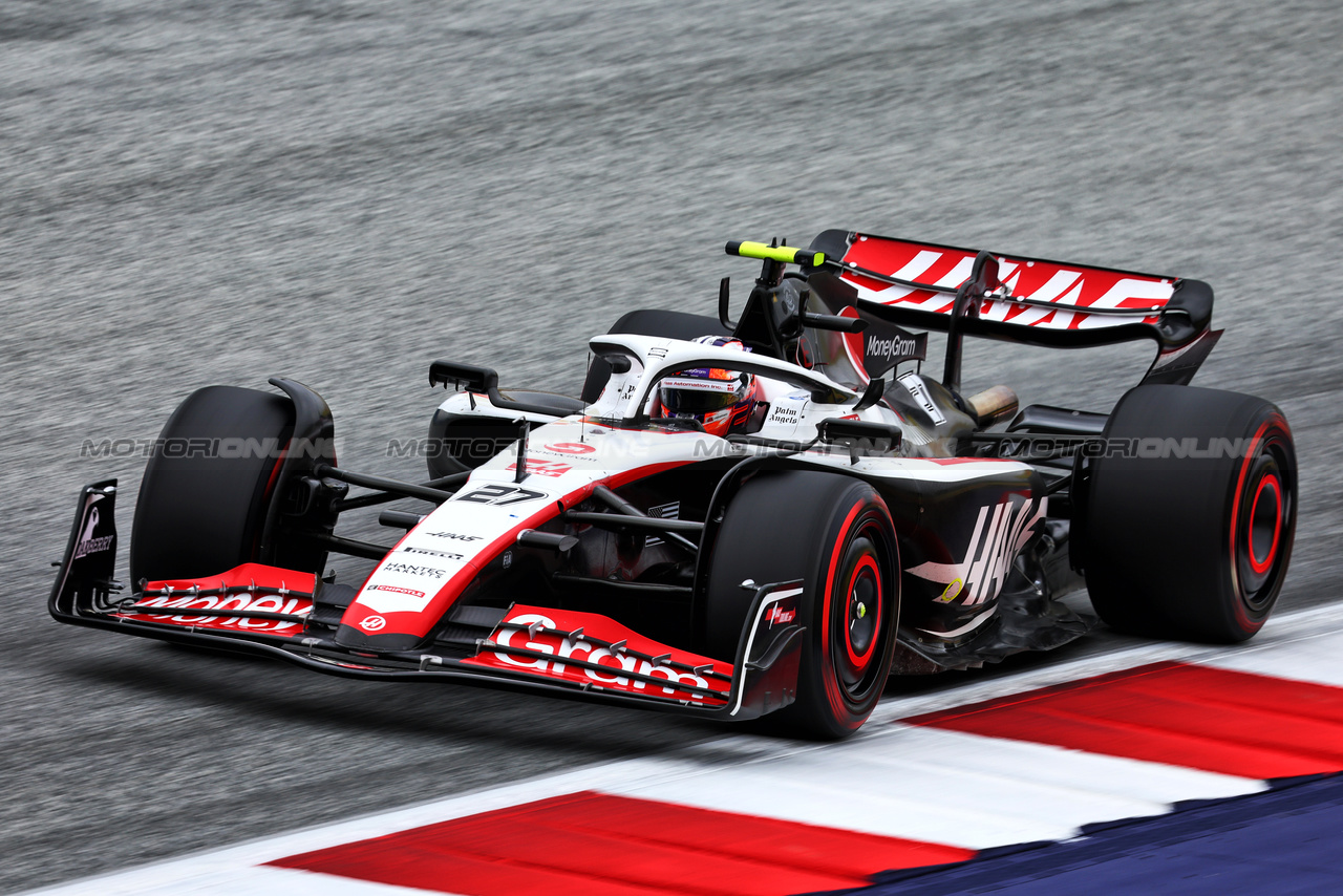 GP AUSTRIA, Nico Hulkenberg (GER) Haas VF-23.

01.07.2023. Formula 1 World Championship, Rd 10, Austrian Grand Prix, Spielberg, Austria, Sprint Day.

- www.xpbimages.com, EMail: requests@xpbimages.com © Copyright: Batchelor / XPB Images