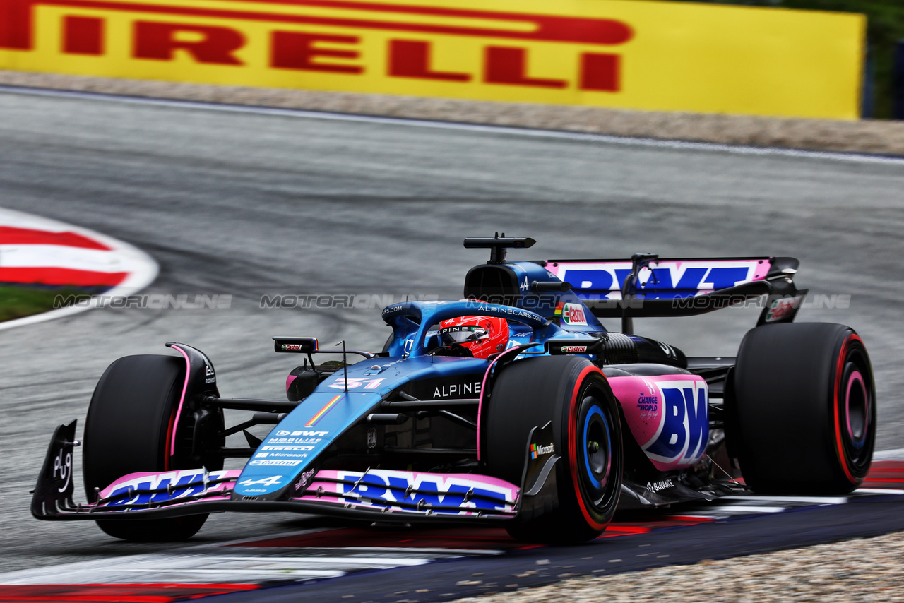 GP AUSTRIA, Esteban Ocon (FRA) Alpine F1 Team A523.

01.07.2023. Formula 1 World Championship, Rd 10, Austrian Grand Prix, Spielberg, Austria, Sprint Day.

- www.xpbimages.com, EMail: requests@xpbimages.com © Copyright: Batchelor / XPB Images