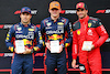 GP AUSTRIA, Top three in Sprint (L to R): Sergio Perez (MEX) Red Bull Racing, second; Max Verstappen (NLD) Red Bull Racing, vincitore; Carlos Sainz Jr (ESP) Ferrari, third.
01.07.2023. Formula 1 World Championship, Rd 10, Austrian Grand Prix, Spielberg, Austria, Sprint Day.
- www.xpbimages.com, EMail: requests@xpbimages.com © Copyright: Batchelor / XPB Images