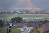 GP AUSTRIA, Sergio Perez (MEX) Red Bull Racing RB19 e Max Verstappen (NLD) Red Bull Racing RB19 battle for the lead at the partenza of the race.
01.07.2023. Formula 1 World Championship, Rd 10, Austrian Grand Prix, Spielberg, Austria, Sprint Day.
 - www.xpbimages.com, EMail: requests@xpbimages.com © Copyright: Coates / XPB Images