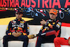 GP AUSTRIA, (L to R): Sergio Perez (MEX) Red Bull Racing e team mate Max Verstappen (NLD) Red Bull Racing in the post Sprint FIA Press Conference.
01.07.2023. Formula 1 World Championship, Rd 10, Austrian Grand Prix, Spielberg, Austria, Sprint Day.
- www.xpbimages.com, EMail: requests@xpbimages.com © Copyright: XPB Images