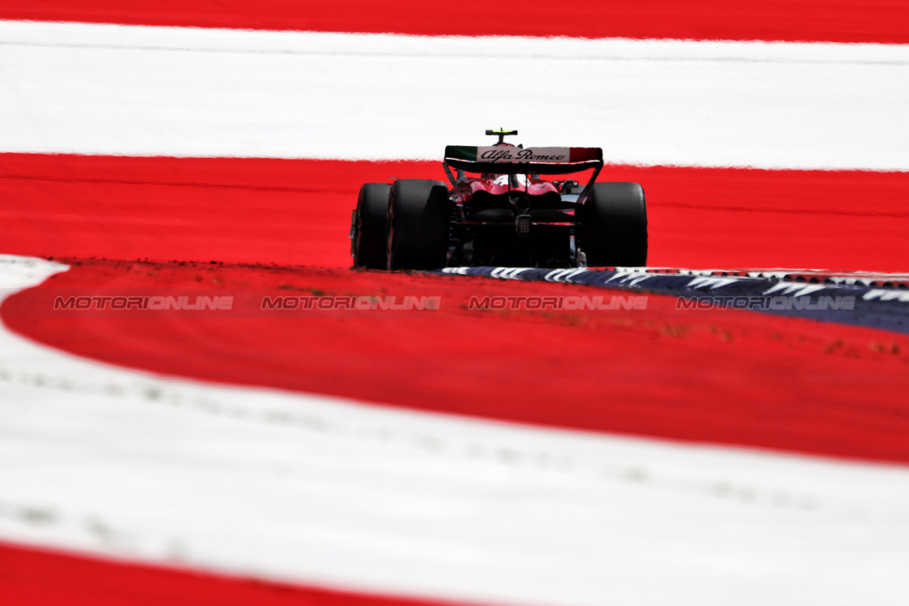 GP AUSTRIA, Zhou Guanyu (CHN) Alfa Romeo F1 Team C43.

30.06.2023. Formula 1 World Championship, Rd 10, Austrian Grand Prix, Spielberg, Austria, Qualifiche Day.

- www.xpbimages.com, EMail: requests@xpbimages.com © Copyright: Moy / XPB Images