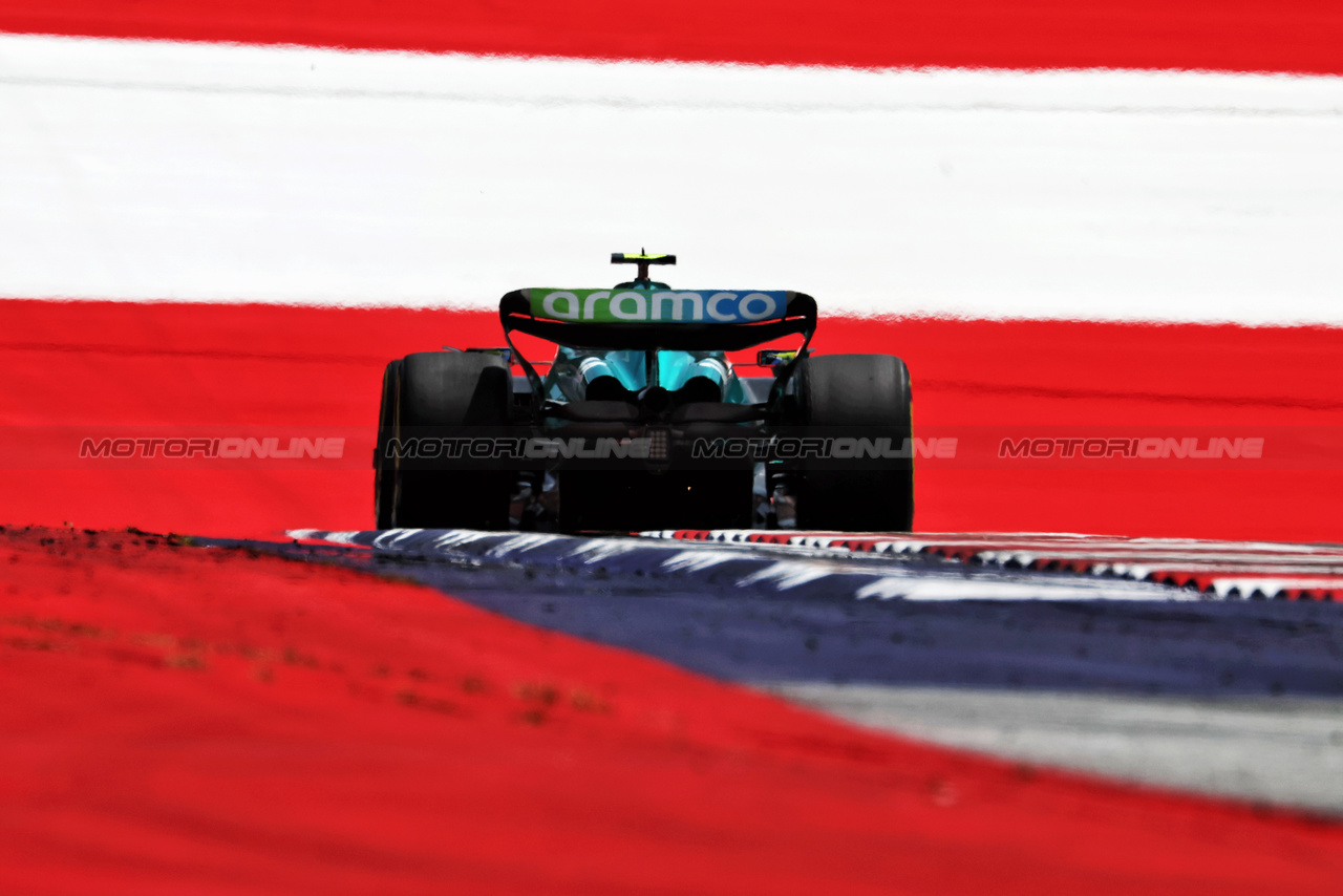 GP AUSTRIA, Fernando Alonso (ESP) Aston Martin F1 Team AMR23.

30.06.2023. Formula 1 World Championship, Rd 10, Austrian Grand Prix, Spielberg, Austria, Qualifiche Day.

- www.xpbimages.com, EMail: requests@xpbimages.com © Copyright: Moy / XPB Images