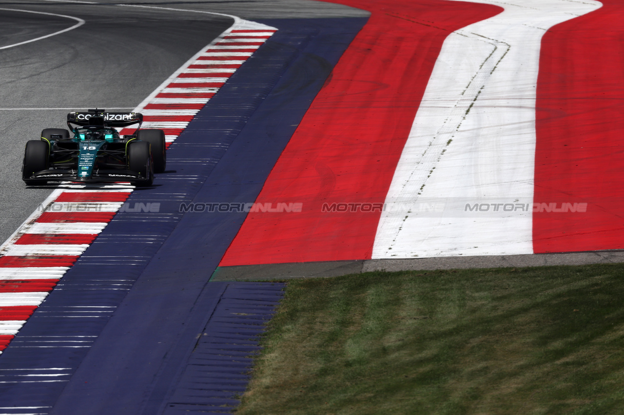 GP AUSTRIA, Lance Stroll (CDN) Aston Martin F1 Team AMR23.

30.06.2023. Formula 1 World Championship, Rd 10, Austrian Grand Prix, Spielberg, Austria, Qualifiche Day.

- www.xpbimages.com, EMail: requests@xpbimages.com © Copyright: Moy / XPB Images