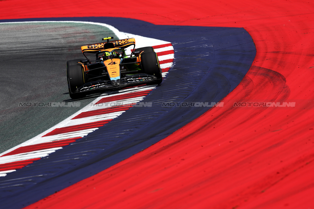 GP AUSTRIA, Lando Norris (GBR) McLaren MCL60.

30.06.2023. Formula 1 World Championship, Rd 10, Austrian Grand Prix, Spielberg, Austria, Qualifiche Day.

- www.xpbimages.com, EMail: requests@xpbimages.com © Copyright: Moy / XPB Images