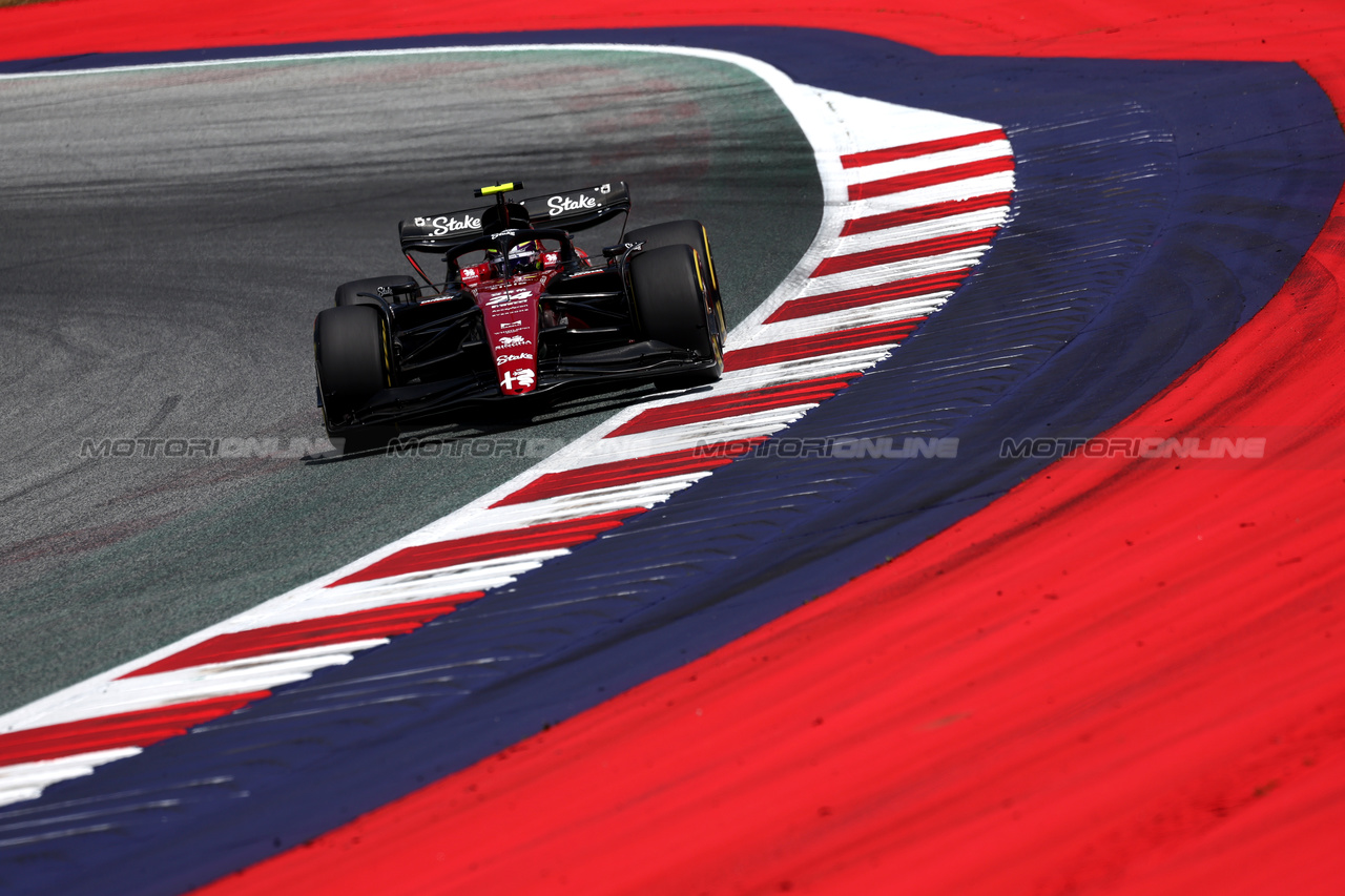 GP AUSTRIA, Zhou Guanyu (CHN) Alfa Romeo F1 Team C43.

30.06.2023. Formula 1 World Championship, Rd 10, Austrian Grand Prix, Spielberg, Austria, Qualifiche Day.

- www.xpbimages.com, EMail: requests@xpbimages.com © Copyright: Moy / XPB Images