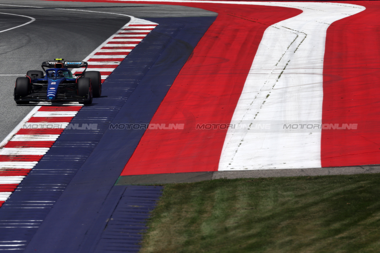 GP AUSTRIA, Logan Sargeant (USA) Williams Racing FW45.

30.06.2023. Formula 1 World Championship, Rd 10, Austrian Grand Prix, Spielberg, Austria, Qualifiche Day.

- www.xpbimages.com, EMail: requests@xpbimages.com © Copyright: Moy / XPB Images