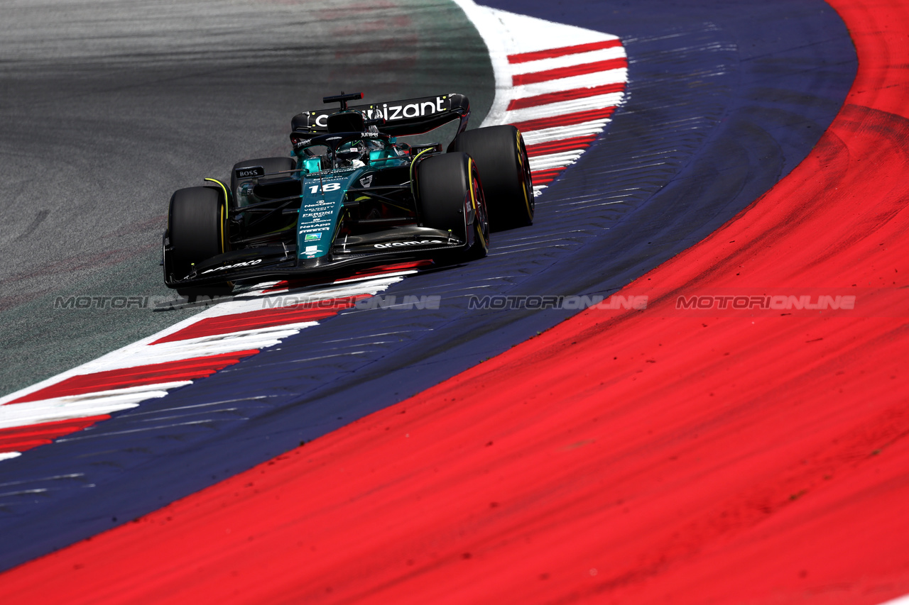 GP AUSTRIA, Lance Stroll (CDN) Aston Martin F1 Team AMR23.

30.06.2023. Formula 1 World Championship, Rd 10, Austrian Grand Prix, Spielberg, Austria, Qualifiche Day.

- www.xpbimages.com, EMail: requests@xpbimages.com © Copyright: Moy / XPB Images