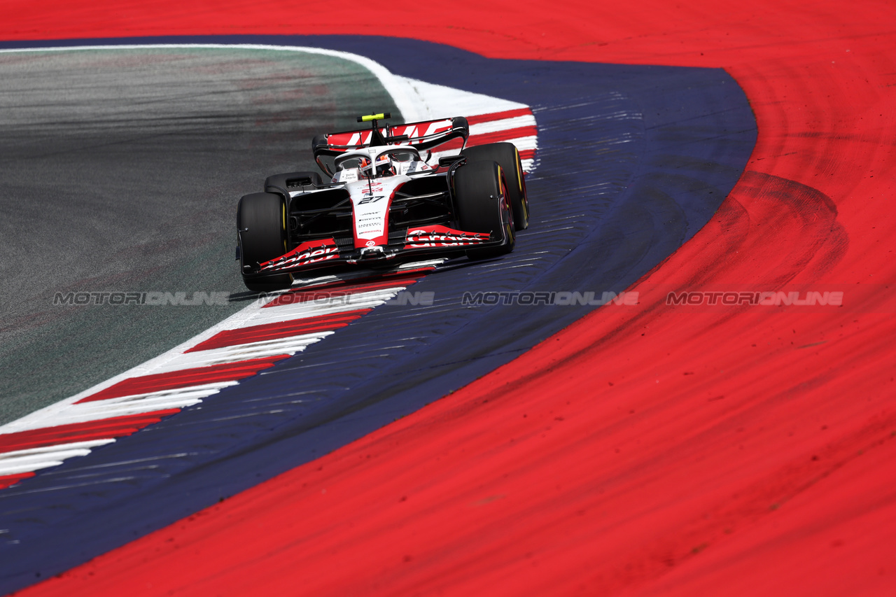 GP AUSTRIA, Nico Hulkenberg (GER) Haas VF-23.

30.06.2023. Formula 1 World Championship, Rd 10, Austrian Grand Prix, Spielberg, Austria, Qualifiche Day.

- www.xpbimages.com, EMail: requests@xpbimages.com © Copyright: Moy / XPB Images