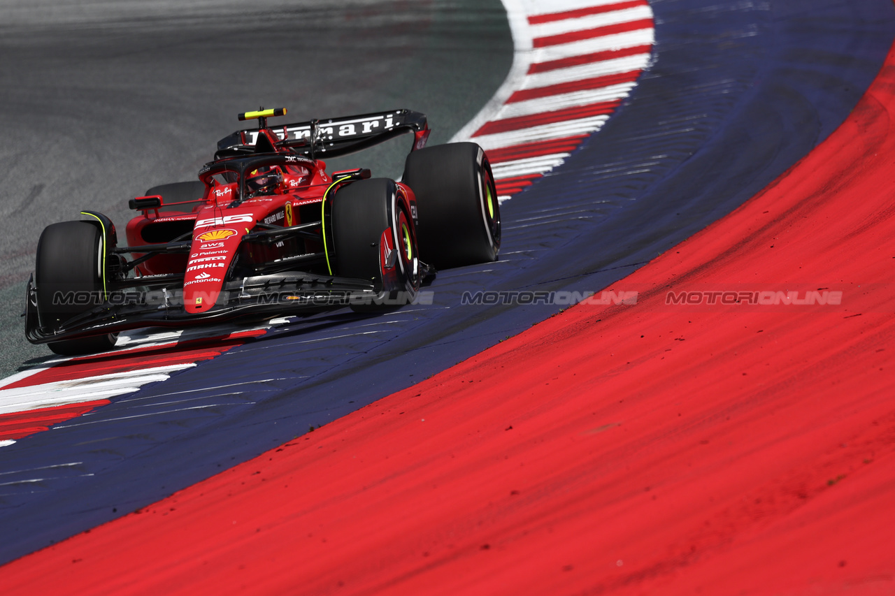 GP AUSTRIA, Carlos Sainz Jr (ESP) Ferrari SF-23.

30.06.2023. Formula 1 World Championship, Rd 10, Austrian Grand Prix, Spielberg, Austria, Qualifiche Day.

- www.xpbimages.com, EMail: requests@xpbimages.com © Copyright: Moy / XPB Images