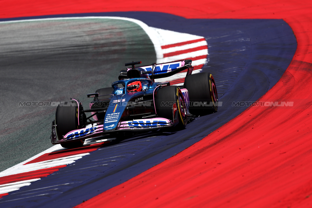 GP AUSTRIA, Esteban Ocon (FRA) Alpine F1 Team A523.

30.06.2023. Formula 1 World Championship, Rd 10, Austrian Grand Prix, Spielberg, Austria, Qualifiche Day.

- www.xpbimages.com, EMail: requests@xpbimages.com © Copyright: Moy / XPB Images