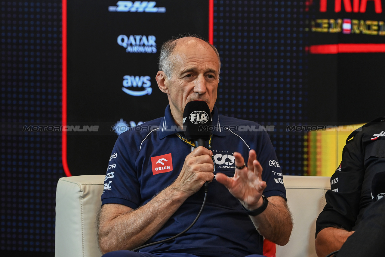 GP AUSTRIA, Franz Tost (AUT) AlphaTauri Team Principal in the FIA Press Conference.

30.06.2023. Formula 1 World Championship, Rd 10, Austrian Grand Prix, Spielberg, Austria, Qualifiche Day.

- www.xpbimages.com, EMail: requests@xpbimages.com © Copyright: XPB Images