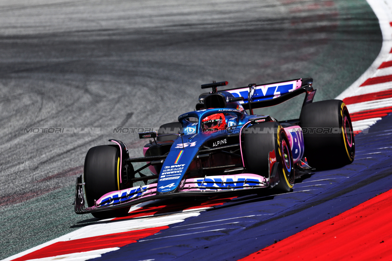 GP AUSTRIA, Esteban Ocon (FRA) Alpine F1 Team A523.

30.06.2023. Formula 1 World Championship, Rd 10, Austrian Grand Prix, Spielberg, Austria, Qualifiche Day.

- www.xpbimages.com, EMail: requests@xpbimages.com © Copyright: Moy / XPB Images