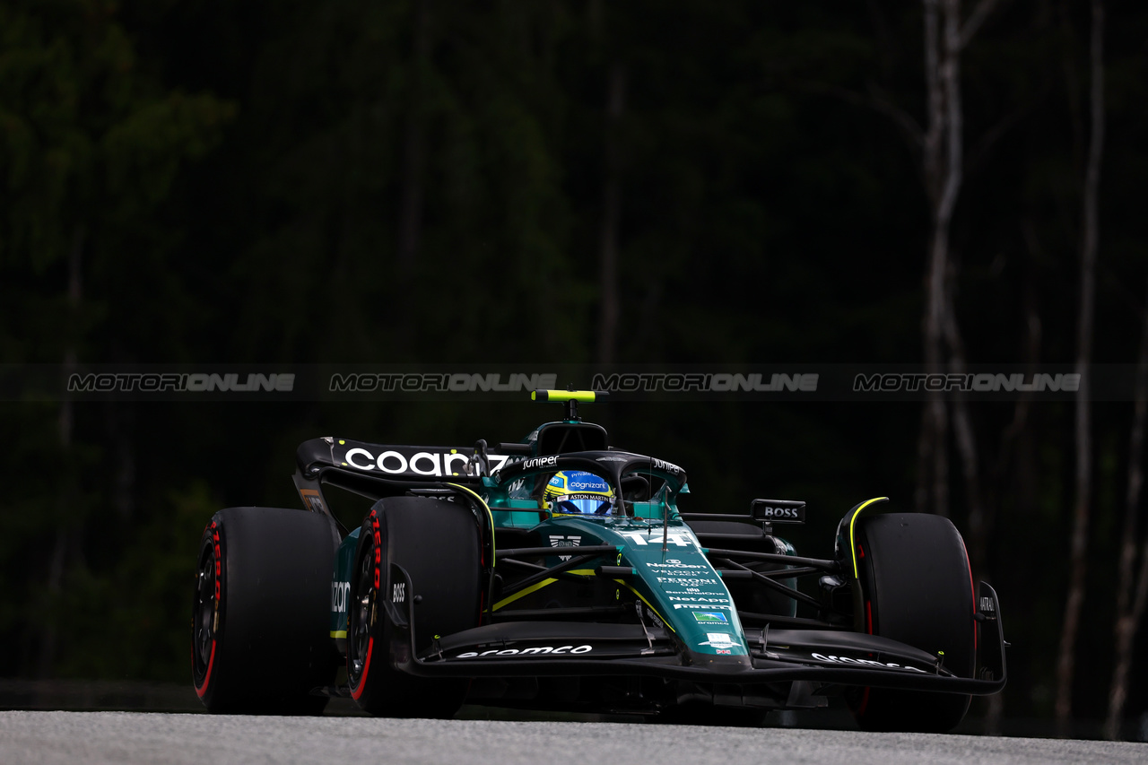 GP AUSTRIA, Fernando Alonso (ESP) Aston Martin F1 Team AMR23.

30.06.2023. Formula 1 World Championship, Rd 10, Austrian Grand Prix, Spielberg, Austria, Qualifiche Day.

 - www.xpbimages.com, EMail: requests@xpbimages.com © Copyright: Coates / XPB Images